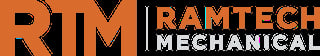RIM Ramtech Mechanical logo with orange RIM text and Ramtech Mechanical wordmark on dark background